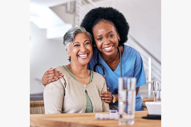 Portrait, smile and assisted living caregiver Portrait, smile and assisted living caregiver