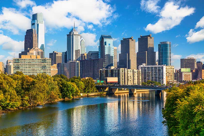 Philadelphia-skyline-and-Schuylkill-river.-Philadelphia-also