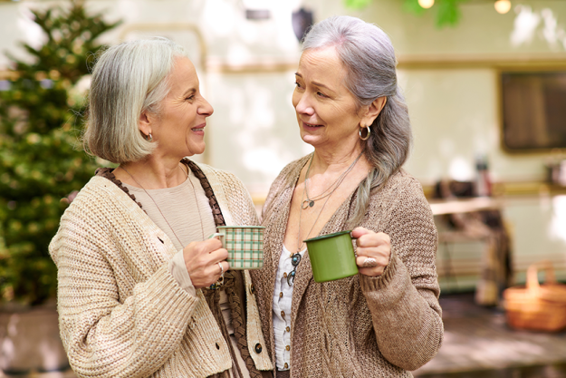two-middle-aged-women-lesbian-couple-enjoying two-middle-aged-women-lesbian-couple-enjoying