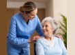 A high-resolution photograph featuring an elderly woman