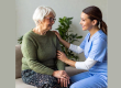Woman in nursing home
