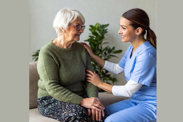 woman-nursing-home Woman in nursing home